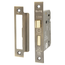 Touchpoint Contract 3 Lever Sashlock - 76mm Case - 57mm Backset - Antique Brass