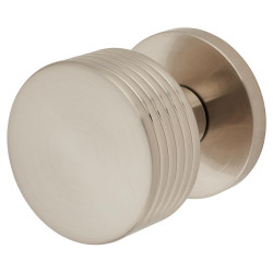 Jedo by Frelan Satin Nickel Mortice Door Knob - 60mm Rose Diameter - Ribbon Range