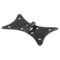 Blacksmith Backflap Cabinet Hinge - 140 x 80 x 3mm - Antique Black Iron