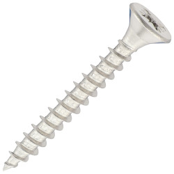 SiDAX Pozi Countersunk Wood Screws - 5.0 x 40mm - A2 Stainless Steel - Pack of 200