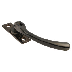 Hampstead Bulb End Locking Espagnolette Casement Window Handle - Right Hand - Black Nickel