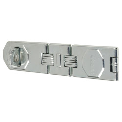 Sterling Double Hinged Hasp & Staple - 195 x 45 x 15mm - Bright Zinc Plated