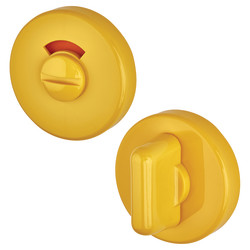 Hoppe AR600/22 Nylon Bathroom Turn & Release with Indicator - 52mm Diameter - Golden Yellow