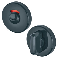 Hoppe AR600/29 Nylon Bathroom Turn & Release with Indicator - 52mm Diameter - Anthracite Grey