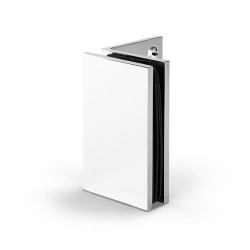 Bohle Bilbao Glass Clamp - Wall Mount - 8-12mm Glass - Polished Chrome