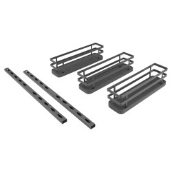 Emuca Titane 3 Tier Spice Rack - Anthracite Grey