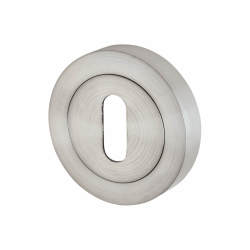 Touchpoint Escutcheon - 50mm Diameter - Keyhole - Satin Chrome
