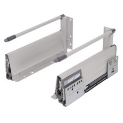 Klug Innobox Soft Close Drawer Pack - Includes 1 x Pair of Rods - (H) 140mm x (D) 500mm - Grey