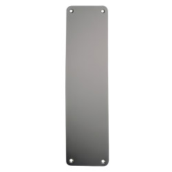 Touchpoint Aluminium Plain Finger Plate - 375 x 75 x 3mm - Satin
