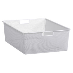 elfa Top Track System - Medium Mesh Basket - 527 x 427 x 185mm - White