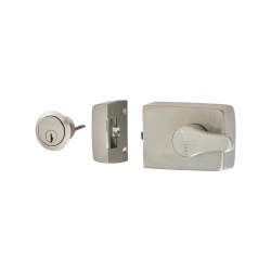 Arrone AR850 Roller Bolt Deadlocking Nightlatch - 60mm Backset - Satin Chrome Case/Cylinder