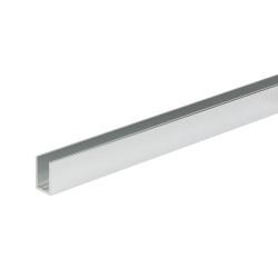 Bohle 2500mm U Channel - 6-8mm Glass Shower Doors & Panels - Polished Aluminium
