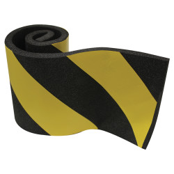Foam Impact Protector - 10 x 120 x 500mm - Yellow/Black - Pack of 4