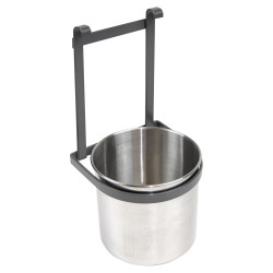 Emuca Titane Kitchen Wall Hanging Profile Cutlery Holder - Anthracite Grey