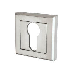 Altro Square Escutcheon - 52 x 52mm - Euro - Satin Chrome