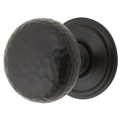 From The Anvil Hammered Mushroom Round Cabinet Knob - 32mm Diameter - Aged Bronze
