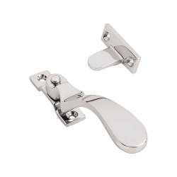 Altro Cast Victorian Wedge Casement Window Fastener - Reversible - Polished Chrome