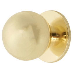 Touchpoint Ball Cabinet Knob - 18mm Diameter - Polished Brass