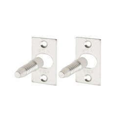 ERA Door Hinge Bolt - 48 x 10mm - Satin Chrome - Pack of 2