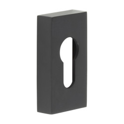 CRES by Frelan Rectangular Escutcheon - 65 x 35mm - Euro - Black