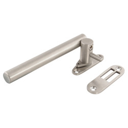 Jedo Round Bar Locking Night Vent Casement Window Fastener - LH - Satin Stainless Steel