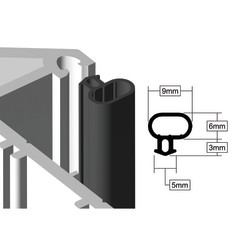 Stormguard Universal uPVC Replacement Seal - 20m Length - Black