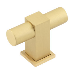 Burlington by Frelan 22.5mm Westminster T-Bar Cabinet Knob - 56 x 41mm - Satin Brass