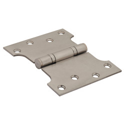 Parliament Hinge - 102 x 127 x 3mm - Satin Stainless Steel - Pair