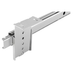 Klug 27mm Ball Bearing Keyboard Slide Drawer Runner - Adjustable Height - 350mm Length - Zinc