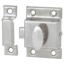 Touchpoint Box Style Cupboard Catch - 55 x 38 x 30mm - Nickel Plated