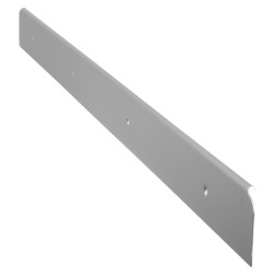 Touchpoint 630mm Aluminium Worktop Edging End Cap - 40mm Worktop Thickness - Matt Silver