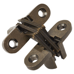 Altro Concealed Hinge - 45 x 13mm - Antique Brass - Pair
