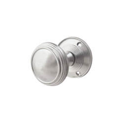 Altro Satin Chrome Lined Mortice Door Knob - 65mm Rose Diameter