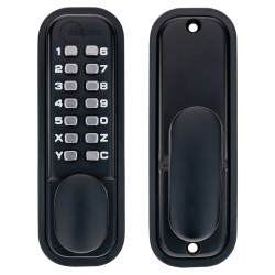 Eclipse ED20 Easy Code Push Button Digital Code Lock - Holdback Option - Matt Black