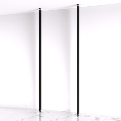 Emuca Zero 2 Profile Floor to Ceiling Kit - 2900mm Length - Black