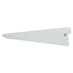 Altro Twin Slot Shelf Bracket - 220mm Length - White
