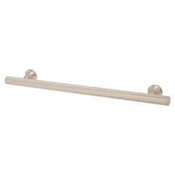 Altro York 12mm Knurled T-Bar Cabinet Pull Handle - 192mm Centres - Satin Nickel