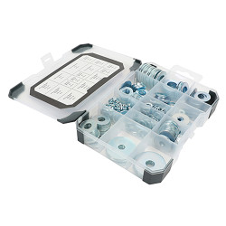 TIMCO Assorted Washers - Mixed Tray - Zinc Plated - Pack of 291