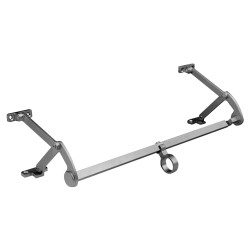 Recessed Quadilent Stay Link Bar Kit - 600mm Length - 175mm Throw - Silver Grey