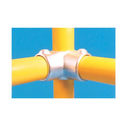 Corner Connector with Through Centre Tube - Key Clamp System - Galvanised