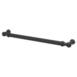 Altro Whitby Lines 10mm T-Bar Cabinet Pull Handle - 224mm Centres - Matt Black