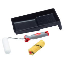 ProDec Twin Head Medium Pile Mini Paint Roller & Tray - 102mm/ 4" Width
