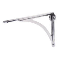 From The Anvil Curved Steel Shelf Bracket - 249 x 174mm - Pewter