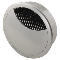 Altro Round Cable Tidy Grommet - 80mm Hole Size - Silver - Pack of 10