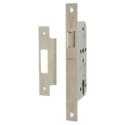 Arrone AR811 DIN Latch - 88mm Case - 60mm Backset - Square - Satin Stainless Steel