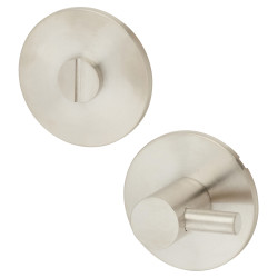 Jigtech Schema Orka Bathroom Turn & Release - 53mm Diameter - Satin Stainless Steel