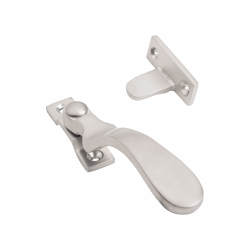 Altro Cast Victorian Wedge Casement Window Fastener - Reversible - Satin Chrome