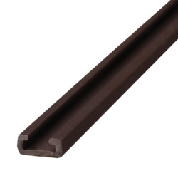 Exitex Sash Window Plain Pile Carrier - 2200mm Length - No Pile - Brown
