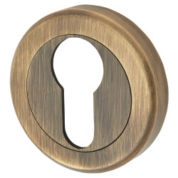 Serozzetta by Carlisle Brass Escutcheon - 50mm Diameter - Euro - Antique Brass