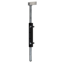 Locinox VSF Quick Fix Drop Down Gate Bolt - 200mm Length - Black
